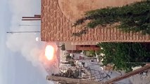 لحظة إنفجار مخازن الأسلحة في معسكر السواد بصنعاء 24 مايو 2015م