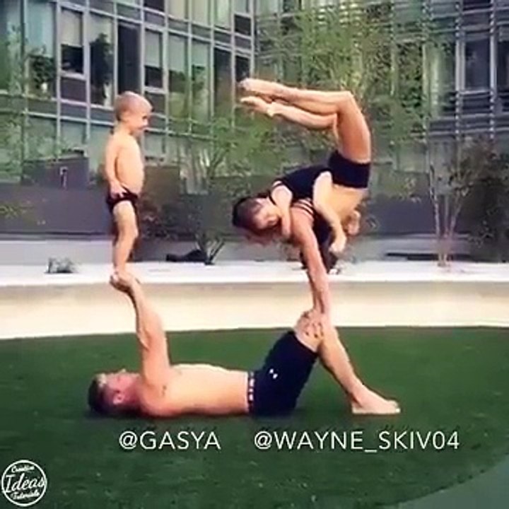 Дети спорту не помеха. Удивительное видео!
