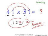 Trick 1 : Fast Math to multiply numbers -- 2 Digit Numbers