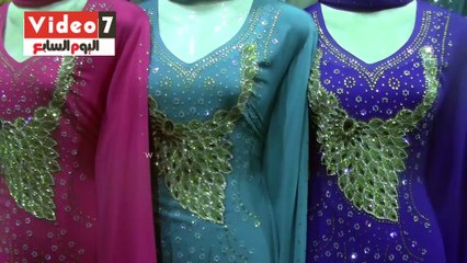 شاهد أحدث عبايات العرائس .. "سورية بأيدى مصرية "