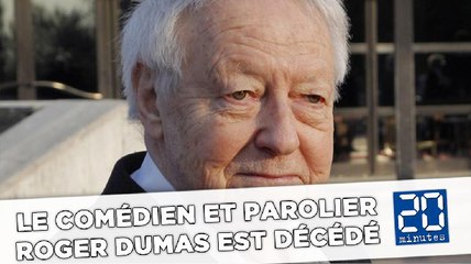 Le comédien et parolier Roger Dumas est décédé
