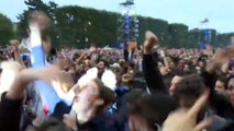 Explosions de joie dans les qg d emmanuel macron