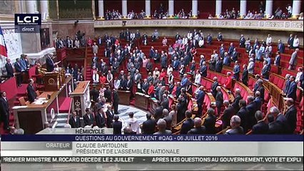 L'Assemblée nationale rend hommage à Michel Rocard