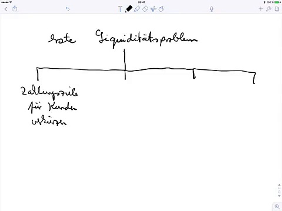 Erste Liquiditätsprobleme, Maßnahmen