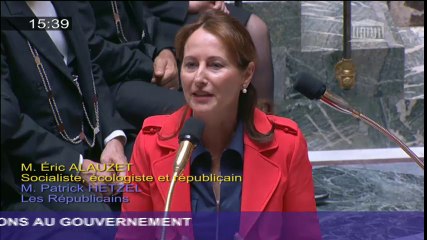 Programmation pluriannuelle de l'énergie : S. Royal répond à une question au Gouvernement