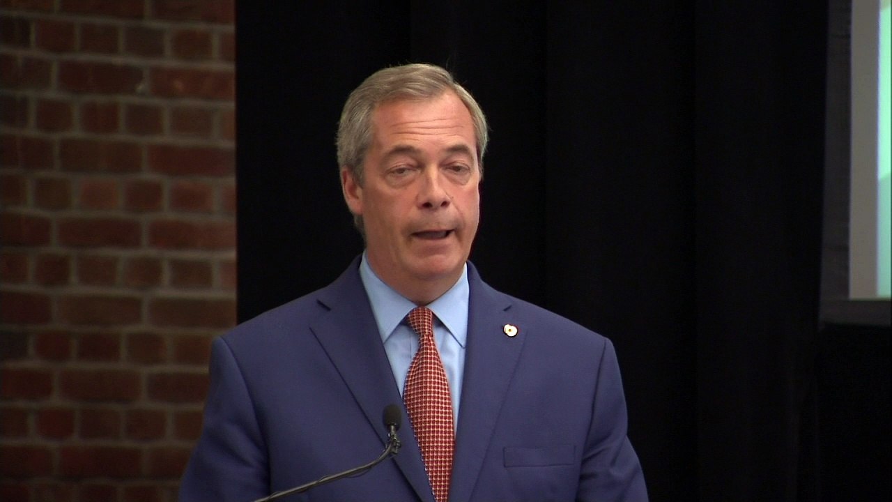 Nigel Farage resigns as Ukip leader