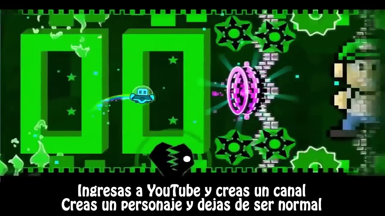EL RAP DE FERNANFLOO EN GEOMETRY DASH 2 0