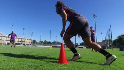 Exercices d'appuis et de vivacité au programme de la matinée du 4 juillet