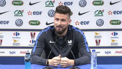 Foot - Euro - Bleus : Giroud «Les grands matches se jouent sur des détails»