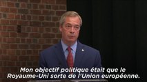 Le pro-brexit Nigel Farage quitte la tête du parti Ukip