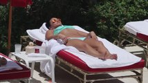 Bikini-Clad Demi Lovato Evens Out Her Tanlines Poolside in Miami