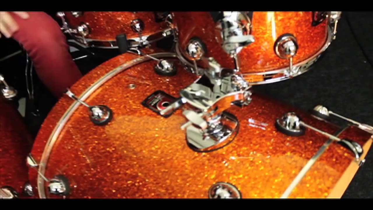 Premier Genista Birch Drum Kit Orange Sparkle - 22 12 14f 16f 14s