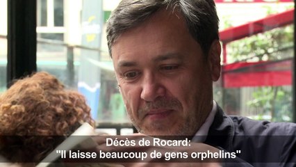 Décès Rocard: "Il laisse beaucoup de gens orphelins"