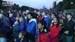 La liesse des supporteurs de l’équipe de France à la fan-zone de la tour Eiffel