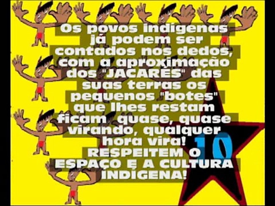 10 INDIOZINHOS EM UM PEQUENO BOTE