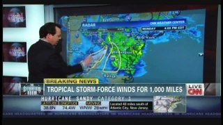 Hurricane Sandy News Coverage (October 29, 2012, 5PM)