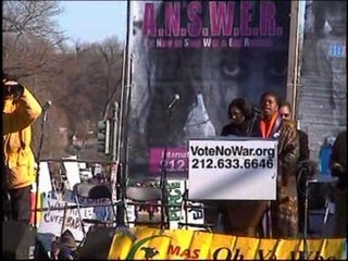 Cynthia McKINNEY Speech - AntiWar Protest DC Jan 2003