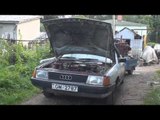 Audi 100 with Wood gas generator Made in LATVIA