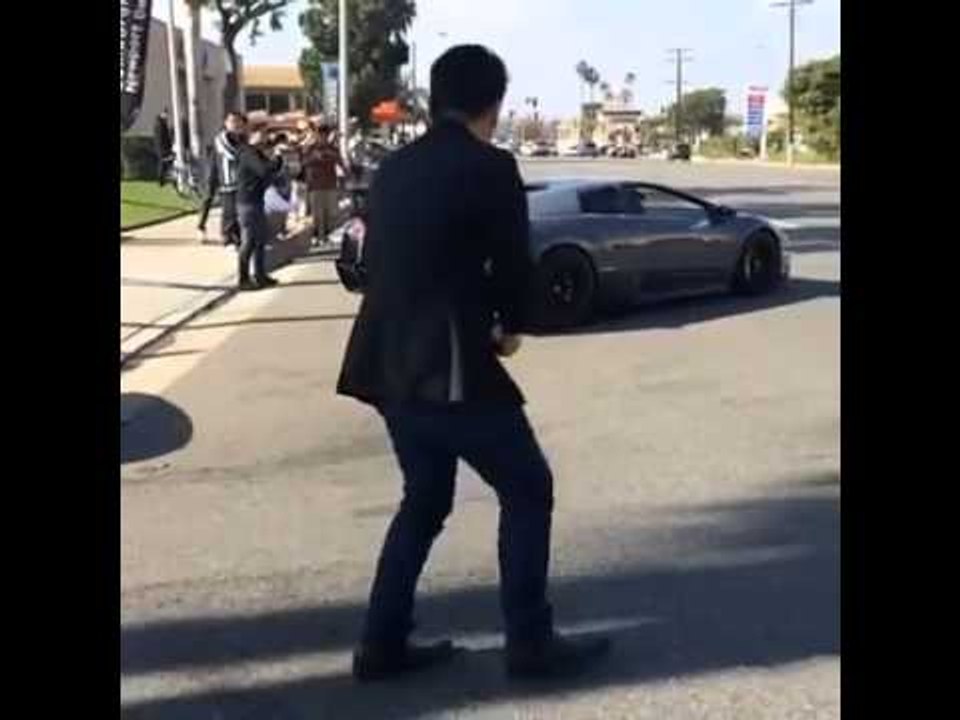 Crazy Lambo driver #Bam Margera