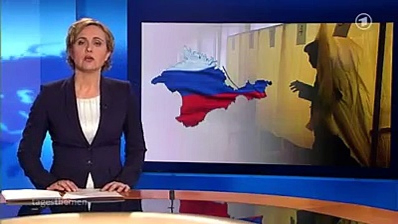 16.3.2014 tagesthemen Krim Referendum Wahlbeobachter