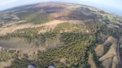 Yanan Ormanı Havadan Görüntüledi