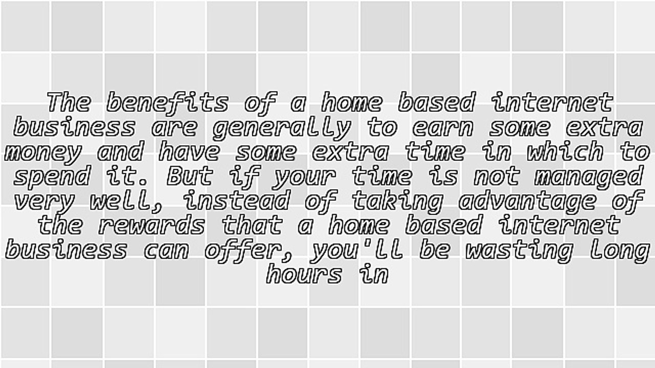 Be More Productive With Your Home Based Internet Business