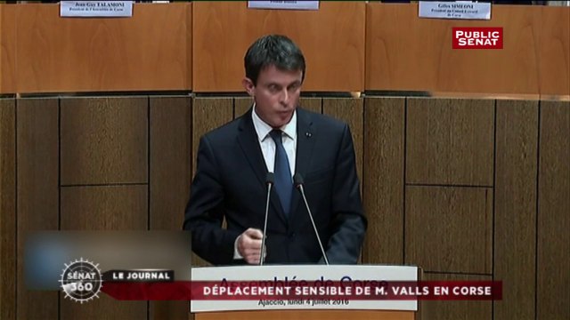 Déplacement sensible de M. Valls en Corse
