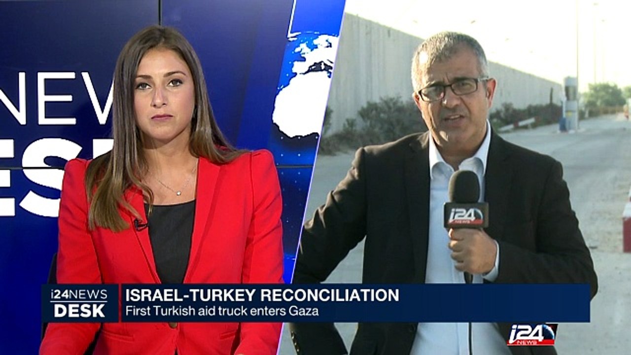 First Turkish aid truck enters Gaza