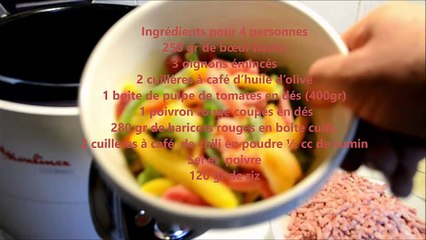 Recette cookeo chili con carne weight watchers