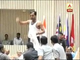 Man becomes agitated while PM giving speech at Vygyan Bhawan