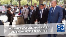 Manul Valls hué lors de son déplacement en Corse