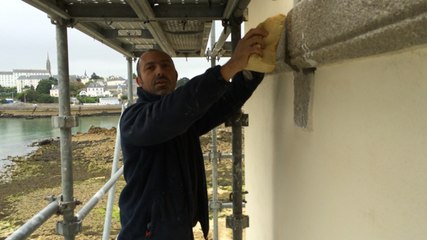 Avec les ouvriers de l'entreprise Jaouen