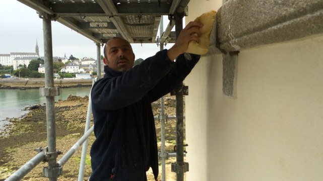 Avec les ouvriers de l'entreprise Jaouen