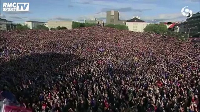 Le clapping géant des supporters islandais à Reykjavik !
