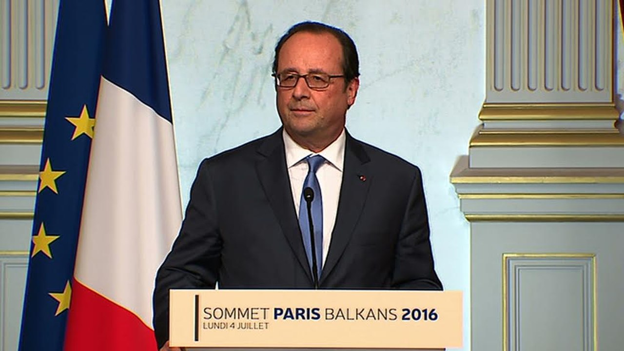 Déclaration à l'issue du sommet de Paris sur les Balkans occidentaux