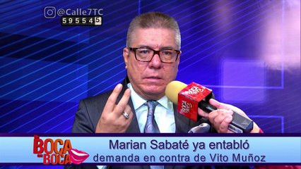 Marian Sabaté ya entabló demanda en contra de Vito Muñoz