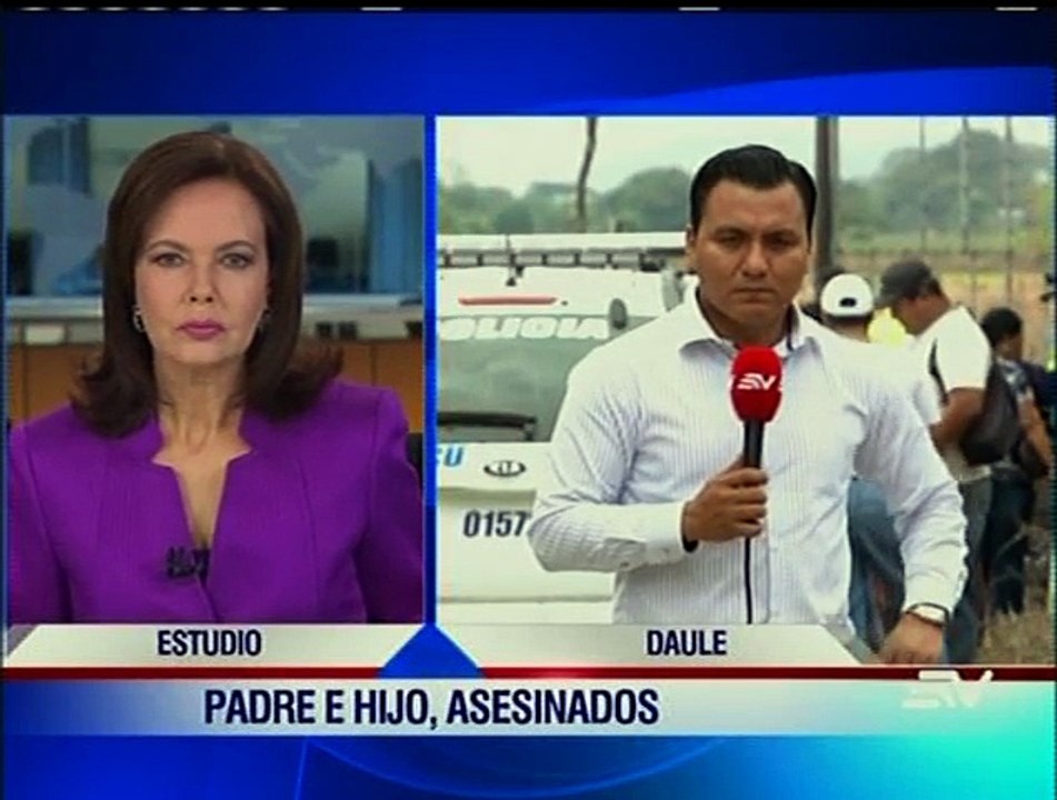 Padre e hijo fueron asesinados en en el recinto Santa Rosa