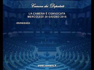 Roma - Camera - 17^ Legislatura - 644^ seduta -1- (29.06.16)