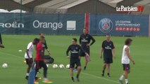 Premier entrainement de Ben Arfa et Emery au PSG