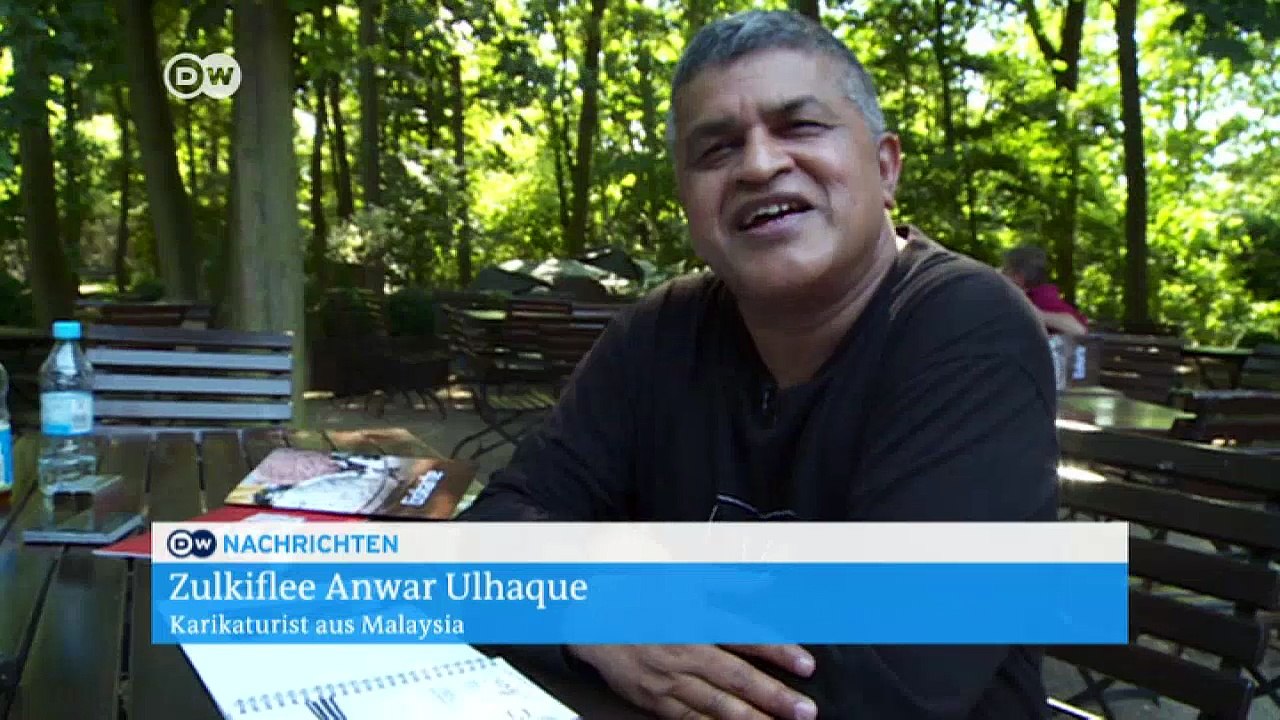Zunar wirbt in Berlin für Pressefreiheit | DW Nachrichten