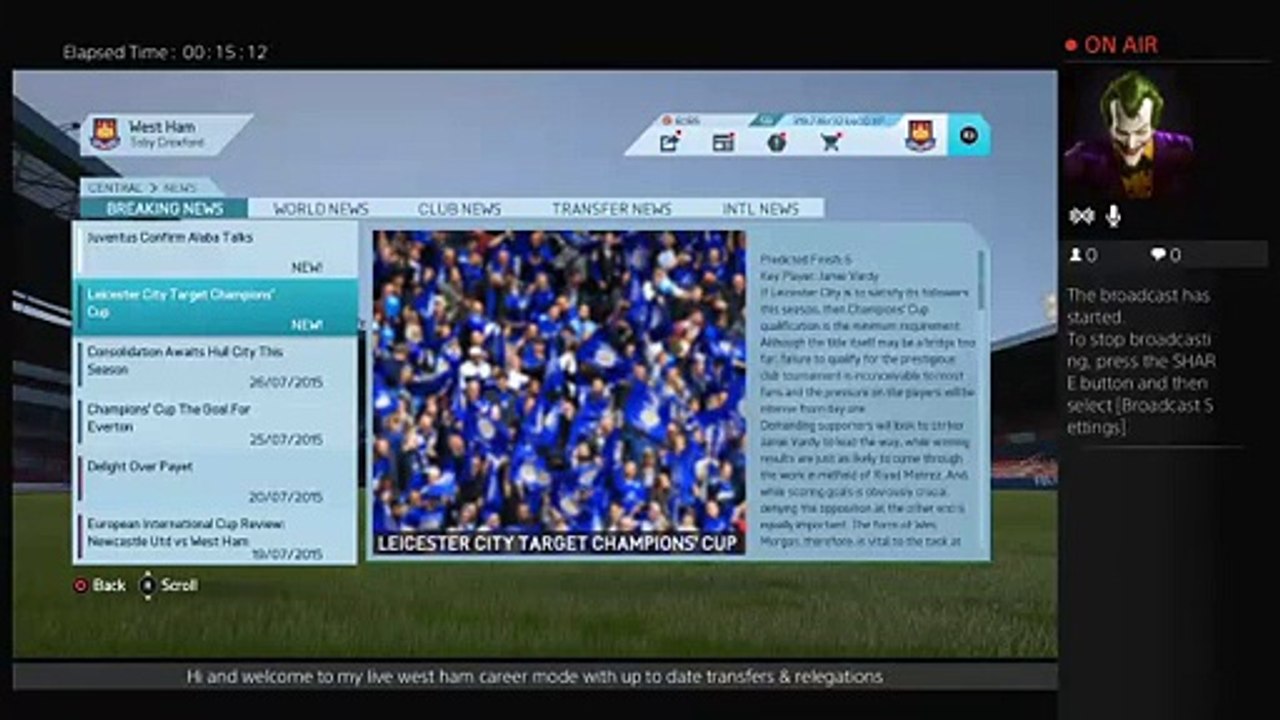 Fifa up to date transfers & promotions  Live west ham career mode (23)