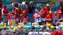 2016 Nathan's Hot Dog Eating Contest Joey Chestnut Takes Back Title with Record Breaking 70 Hot Dogs