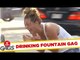 Crazy Drinking Fountain Water Prank! - Just For Laughs Gags