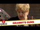 Badass Granny and her Guns Prank! - Just For Laughs Gags