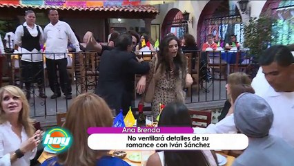Ana Brenda explicó  por que no quiere hablar de su romance con Iván Sánchez