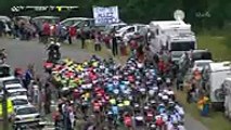 Tour de France 2016 - 3й этап за 23 км до финиша (ВИДЕО)