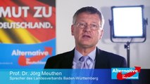 AfD Prof. Dr. Jörg Meuthen Videobotschaft 1/2016