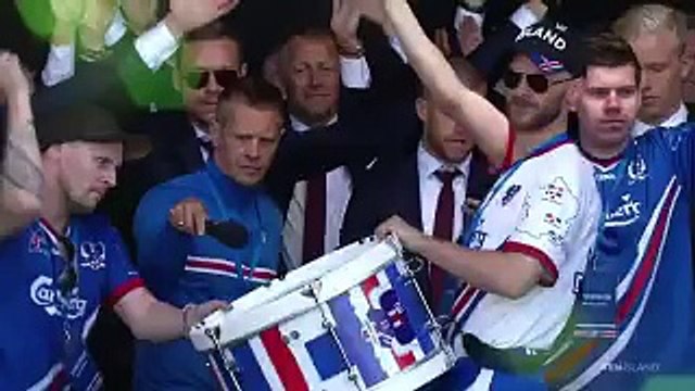 Le retour de l'équipe d'#ISL au pays. Frissons garantis #EURO2016 #FRAISL