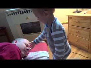Brave Toddler Messes With Sleeping Dad