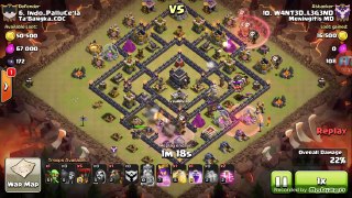 Clash Of Clans-th9 GoLaLoon attack #2